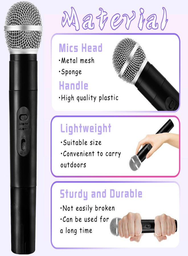 Zddaoole 3 Pcs Kids Microphone Toy,Plastic Fake Microphone Pretend Play Toy Black Stage Mics Toys for Halloween Christmas Karaoke Costume Party Favors - Image 3